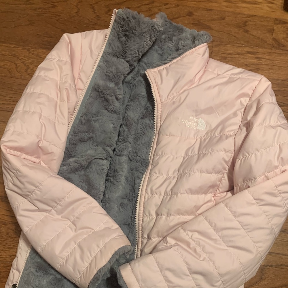 North Face Reversible Girls Large 14/16 Puffer coat